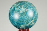Bright Blue Apatite Sphere - Madagascar #191436-1